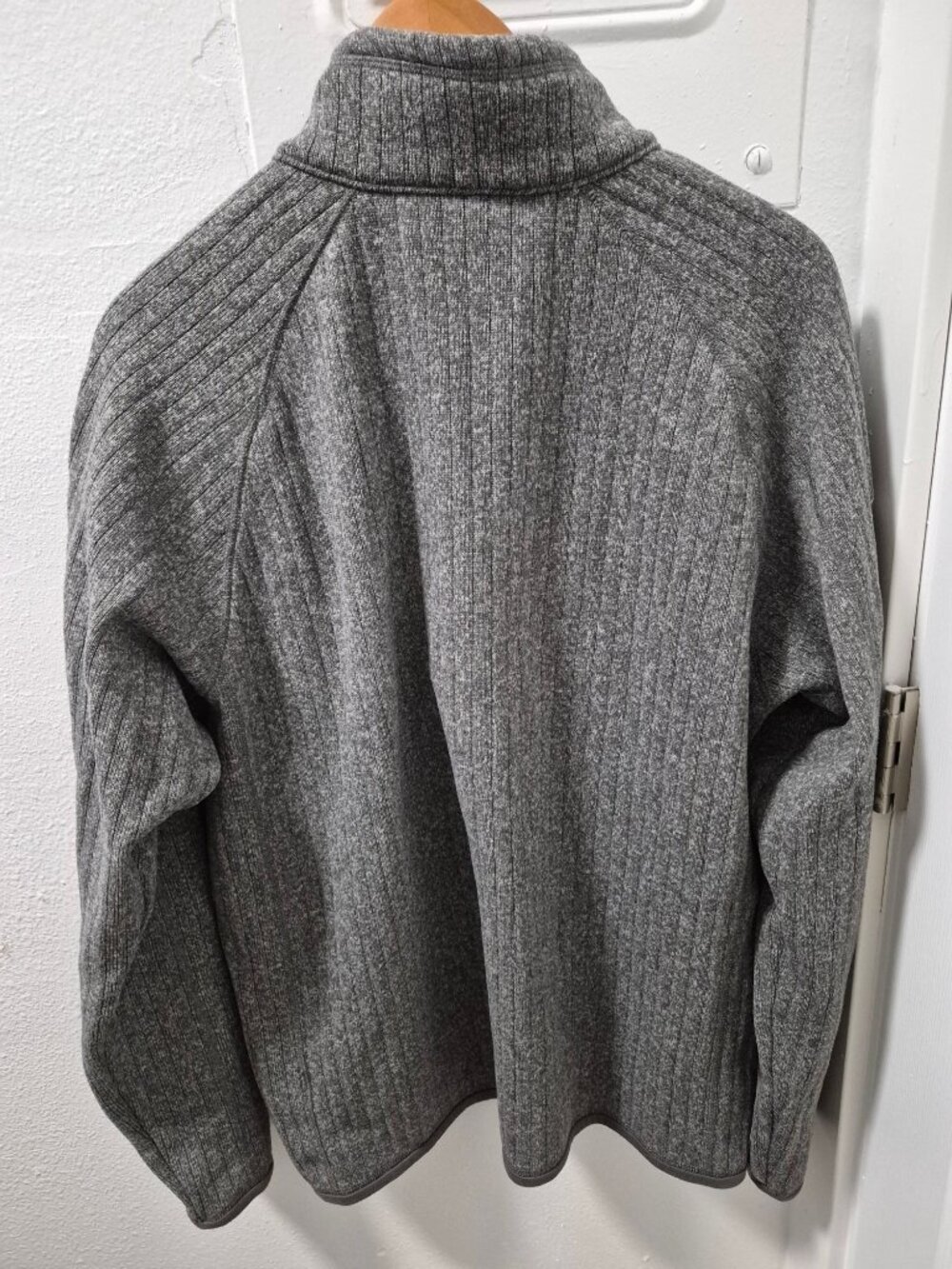 Patagonia Gray Better Sweater 1/4 Zip Fleece Pullover Size L OSCAR Embroidery - Picture 2 of 8
